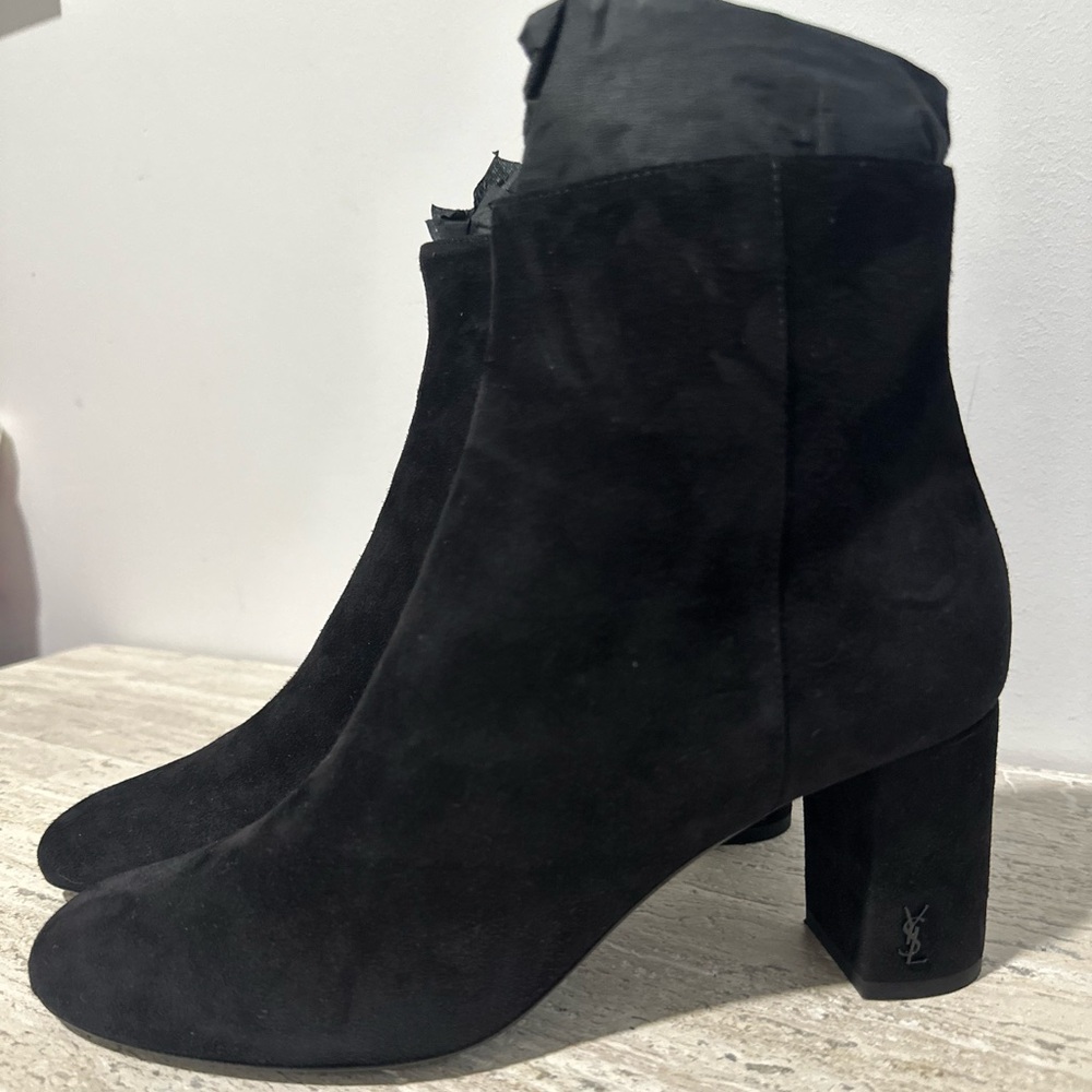 Saint Laurent Suede Ankle Boot Size 38